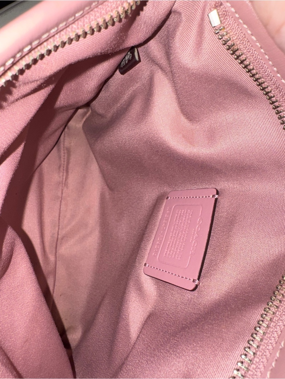 Coach Signature Brown Pink Trim Crossbody W/Adjustable Strap (Model F29210) - Picture 2 of 10